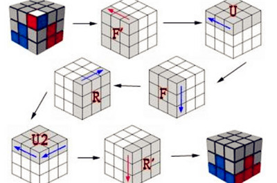 3x3魔方公式图解全部 3x3魔方七步公式图解