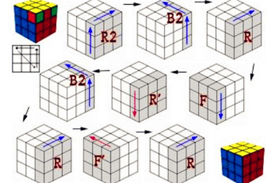 3x3魔方公式图解全部 3x3魔方七步公式图解